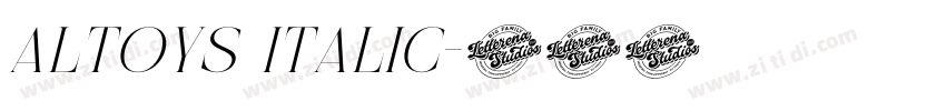 Altoys Italic字体转换 Altoys Italic字体转换